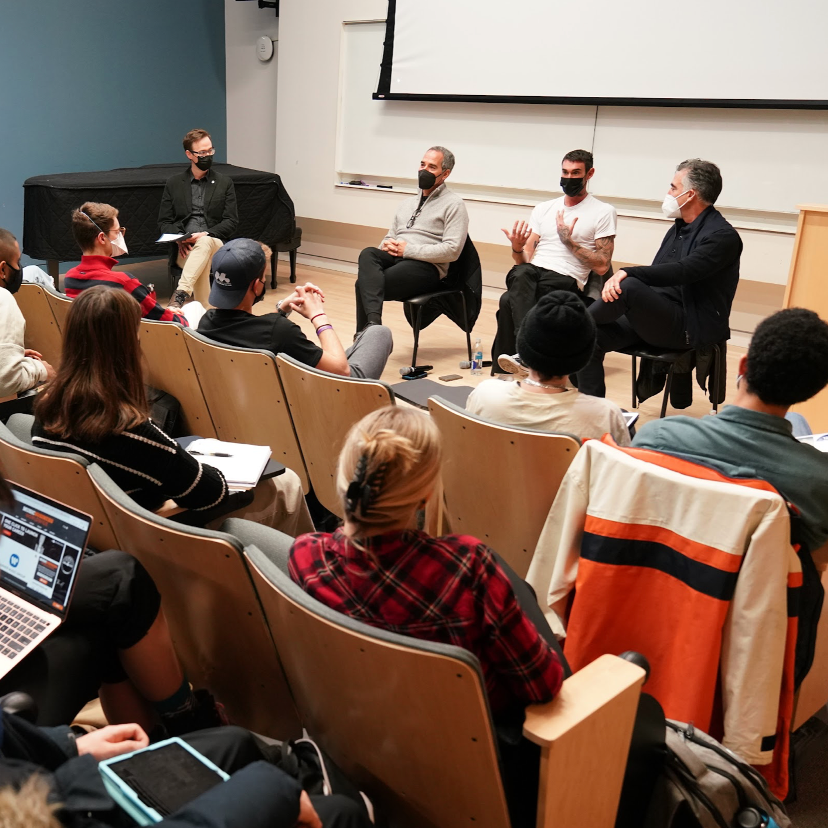 Two Bridge curated a fantastic day for students at the U-M School of Music, Theatre & Dance to hear from Monte and Avery Lipman, Co-Founders of Republic Records, and Dave Rocco, Chief Creative Officer.