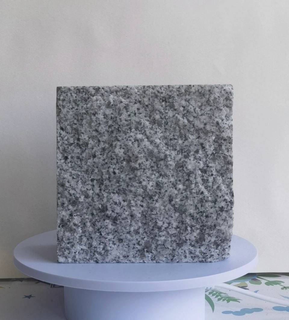 G603 Sesame Grey split finish granite cobblestone with natural grey stone texture and rough surface for outdoor landscape and project paving.
