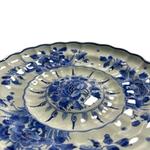Porceleyne Fles Scalloped Plate with Floral Motifs view 4