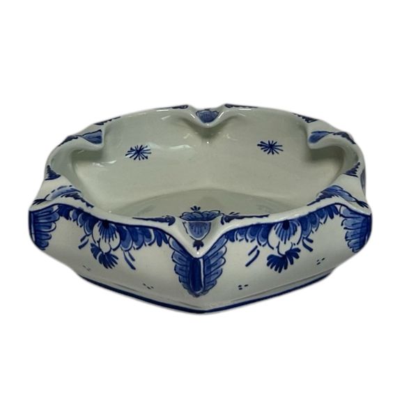 Porceleyne Fles Blue Floral Ashtray