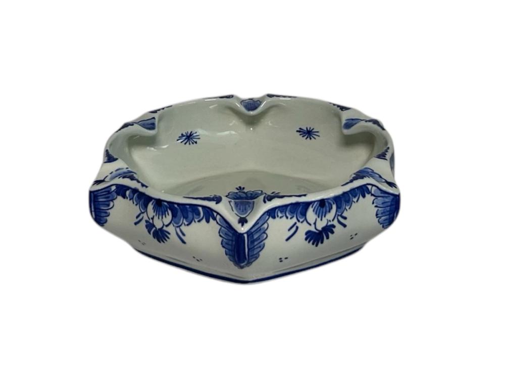 Porceleyne Fles Blue Floral Ashtray