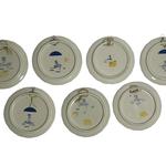 Set of Seven Porceleyne Fles Floral Coasters view 6