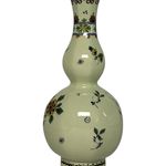 Porceleyne Fles Polychrome Baluster Vase with Flowers view 2