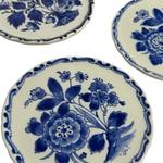 Set of Seven Porceleyne Fles Floral Coasters view 2