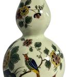 Porceleyne Fles Polychrome Baluster Vase with Flowers view 6