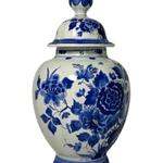 Porceleyne Fles Lidded Vase with Floral Borders view 3