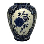 Boch Rounded Vase with Floral Ornament view 2