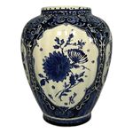 Boch Rounded Vase with Floral Ornament view 6
