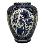 Boch Rounded Vase with Floral Ornament view 5