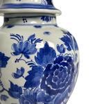 Porceleyne Fles Lidded Vase with Floral Borders view 6