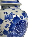 Porceleyne Fles Lidded Vase with Floral Borders view 6