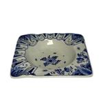 Porceleyne Fles Rectangular Dish with Floral Border view 1