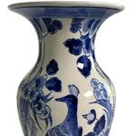 Pair of Porceleyne Fles Vases with Bird and Flowers view 5