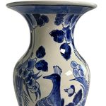 Pair of Porceleyne Fles Vases with Bird and Flowers view 5