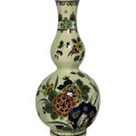 Porceleyne Fles Polychrome Baluster Vase with Flowers view 1