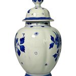 Porceleyne Fles Lidded Vase with Floral Borders view 2