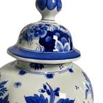 Porceleyne Fles Lidded Vase with Floral Borders view 5