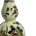 Porceleyne Fles Polychrome Baluster Vase with Flowers view 5
