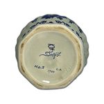 Porceleyne Fles Vase with Blue Floral Ornamentation view 6
