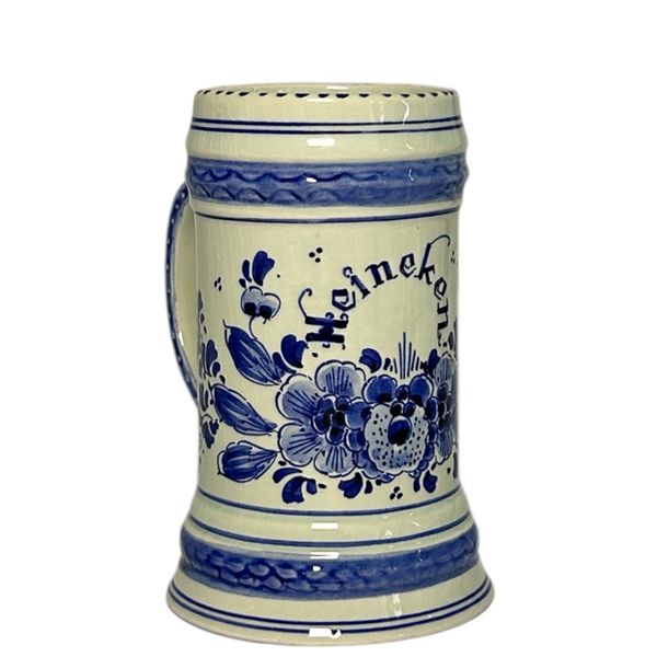 Delftware Beer Stein with Heineken Name