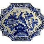 Porceleyne Fles Plaque with Bird Among Flowers view 1