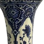 Boch Trumpet Vase with Floral Panels view 6
