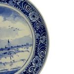 Porceleyne Fles Plate with Windmill Scene view 2