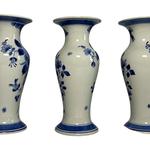 Pair of Porceleyne Fles Vases with Bird and Flowers view 2