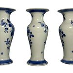 Pair of Porceleyne Fles Vases with Bird and Flowers view 2