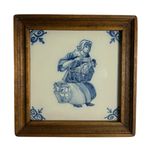 Set of Four Tichelaar Framed Tiles view 3