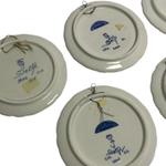 Set of Seven Porceleyne Fles Floral Coasters view 7