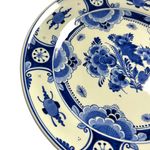 Porceleyne Fles Plate with Stylized Flowers view 2