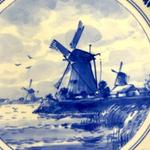 Porceleyne Fles Plate with Canal Landscape view 3