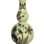 Porceleyne Fles Polychrome Baluster Vase with Flowers view 4