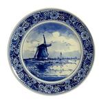 Porceleyne Fles Plate with Windmill Scene view 1