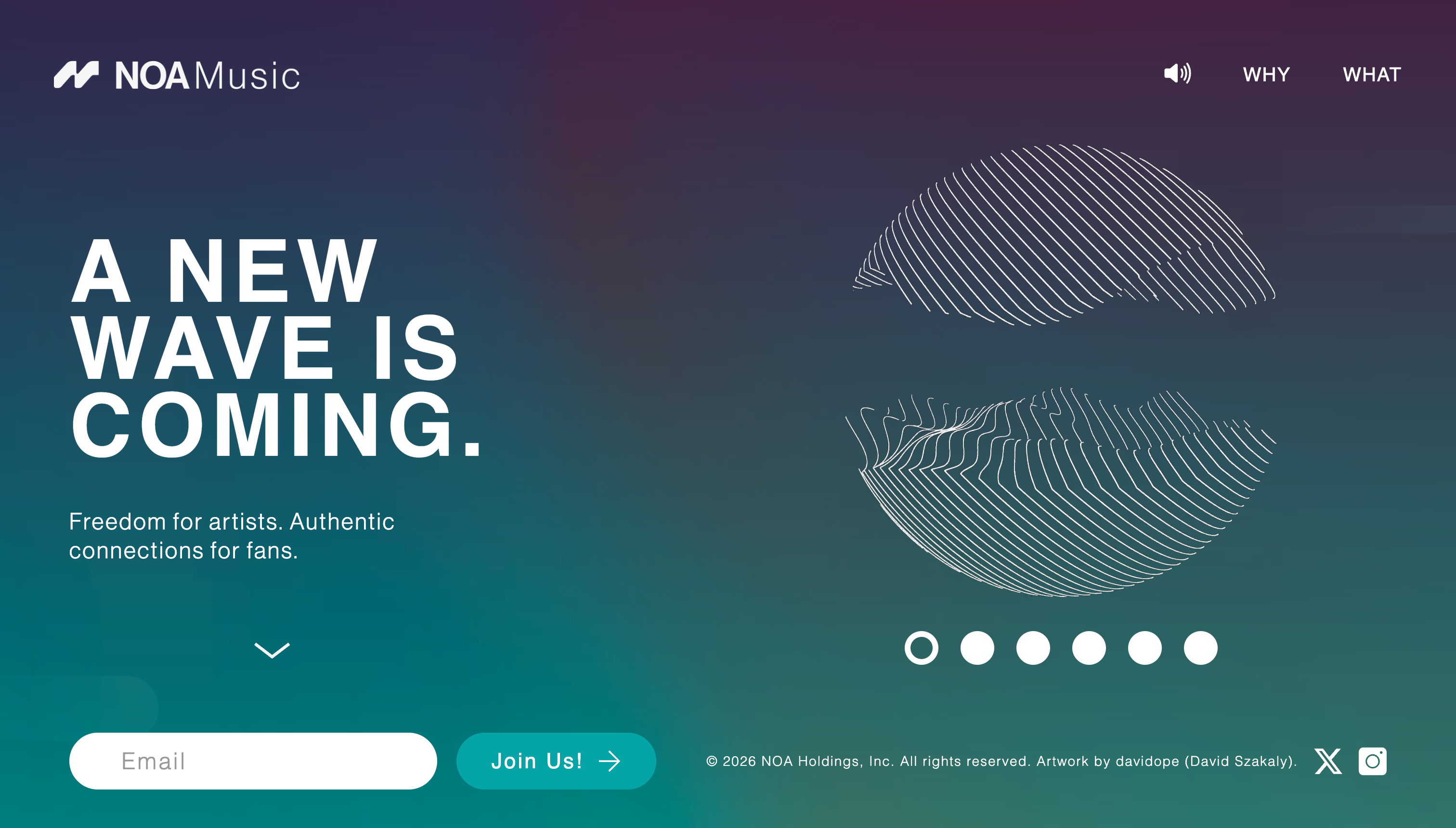OA Music NOA Music delivers a bold and immersive platform focused on artist ownership, fan engagement, and next-generation music experiences.