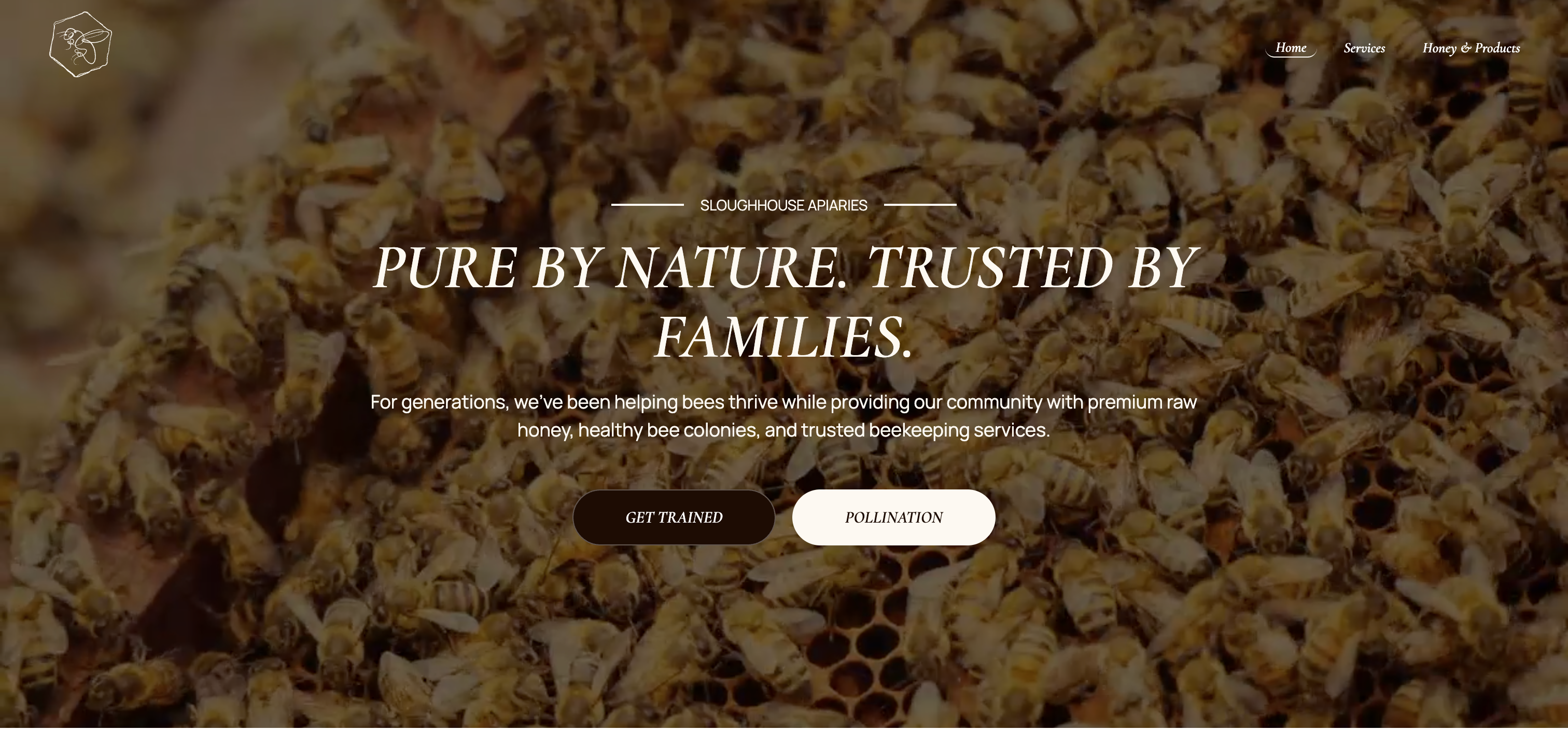 For generations, we've been helping bees thrive while providing our community with premium raw honey, healthy bee colonies, and trusted beekeeping services.
