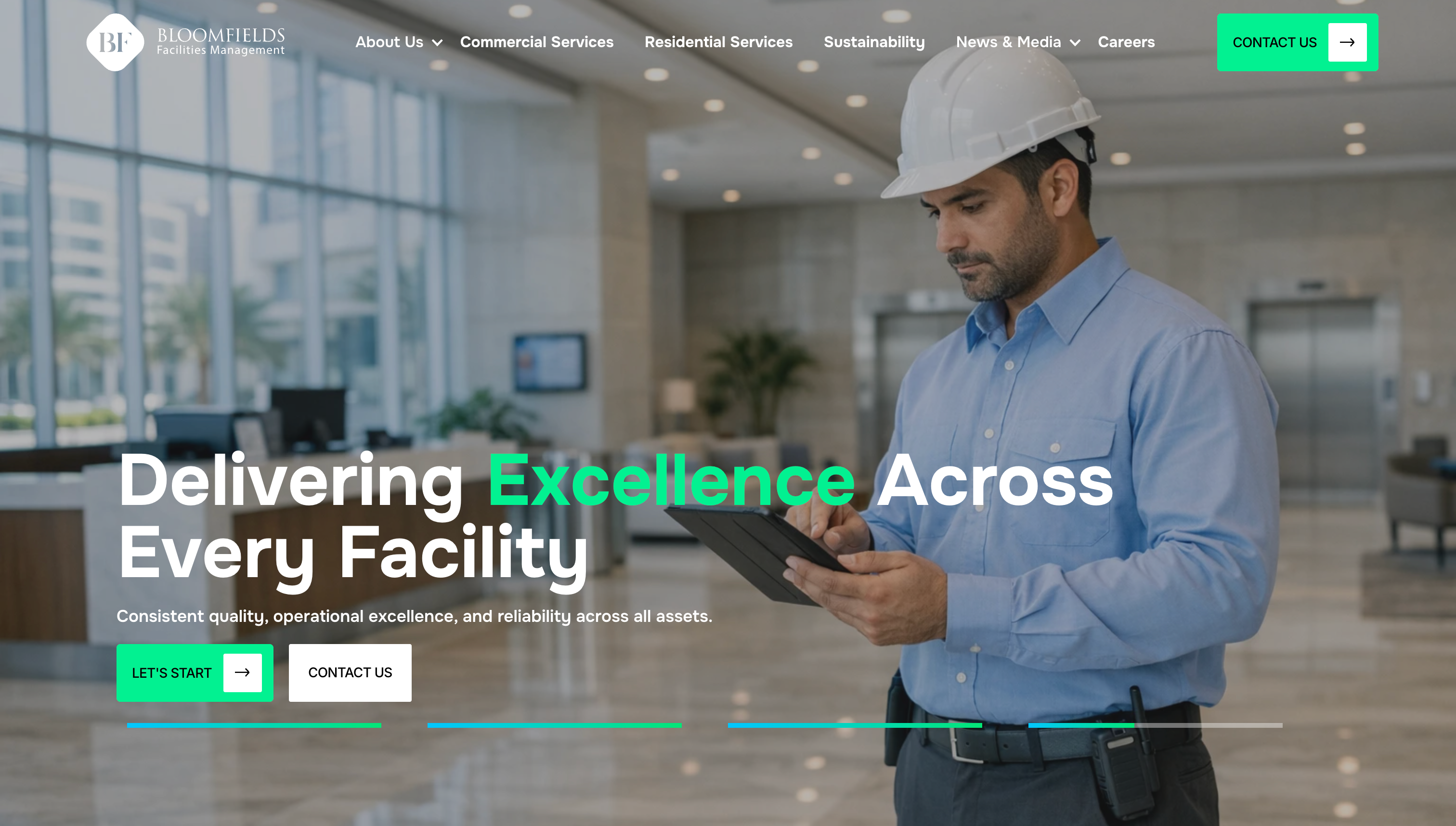 Bloomfields Facilities Management delivers end-to-end solutions across commercial, residential, hospitality, healthcare, and education sectors in the UAE.