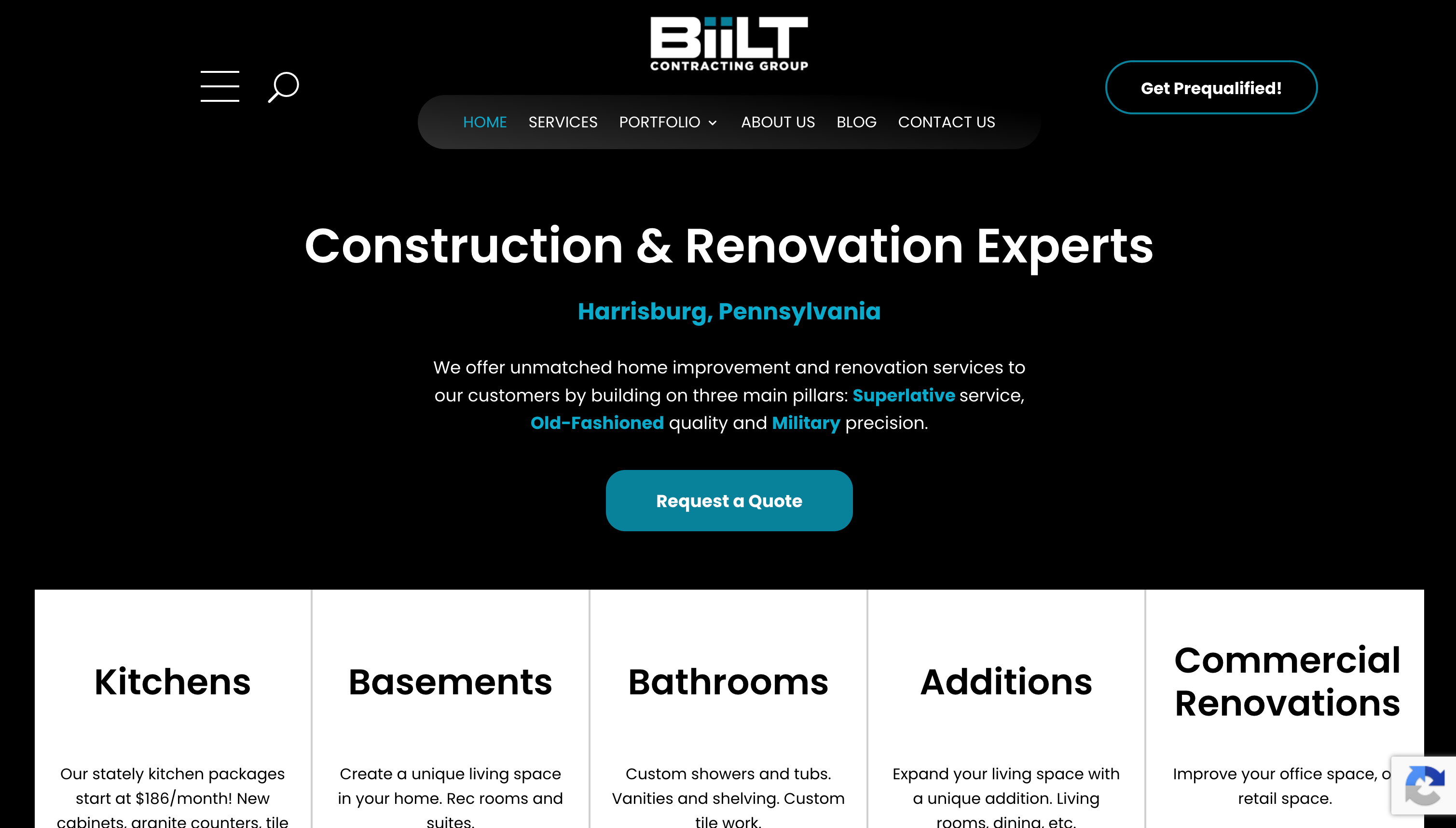We offer unmatched home improvement and renovation services to our customers by building on three main pillars: Superlative service, Old-Fashioned quality and Military precision.
