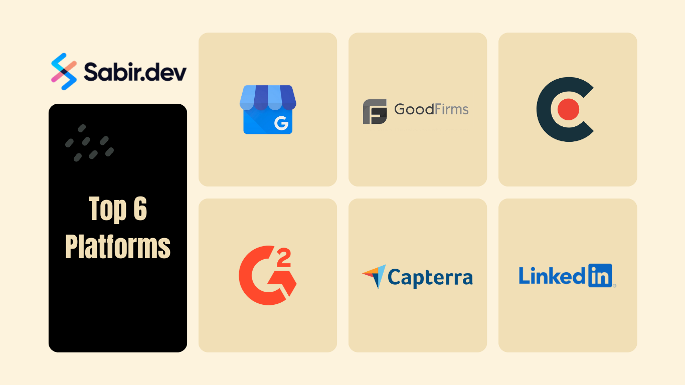 Top 6 platforms by sabir.dev
