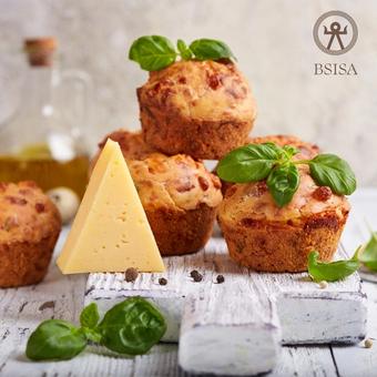Cover Image for Gruyere Muffins with roasted garlic and Bsisa