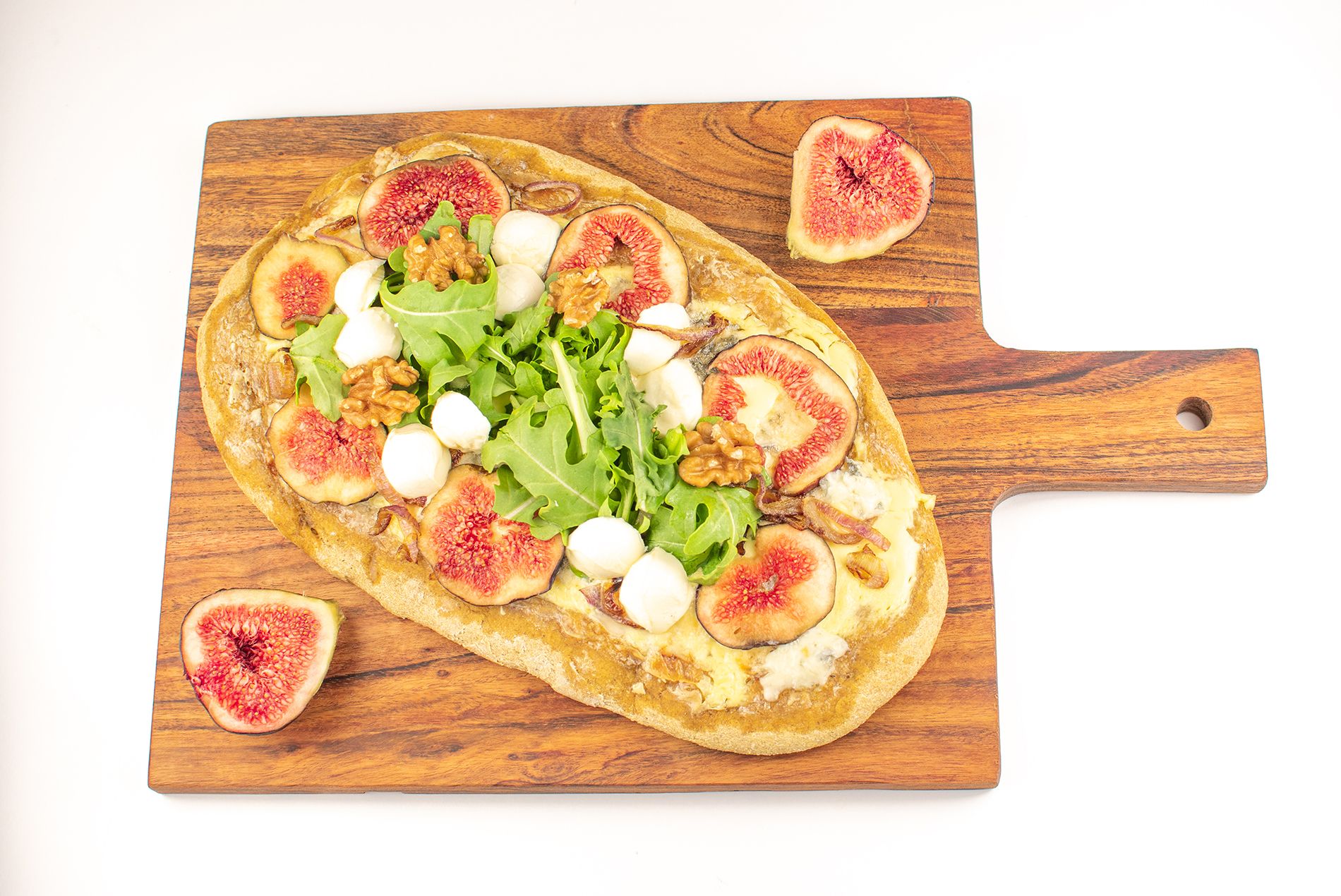 Cover Image for Pizza Bianca with  Figs and Blue Cheese 