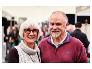 A couple attending the Ageing Well Expo.