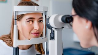 Person having their eyes tested