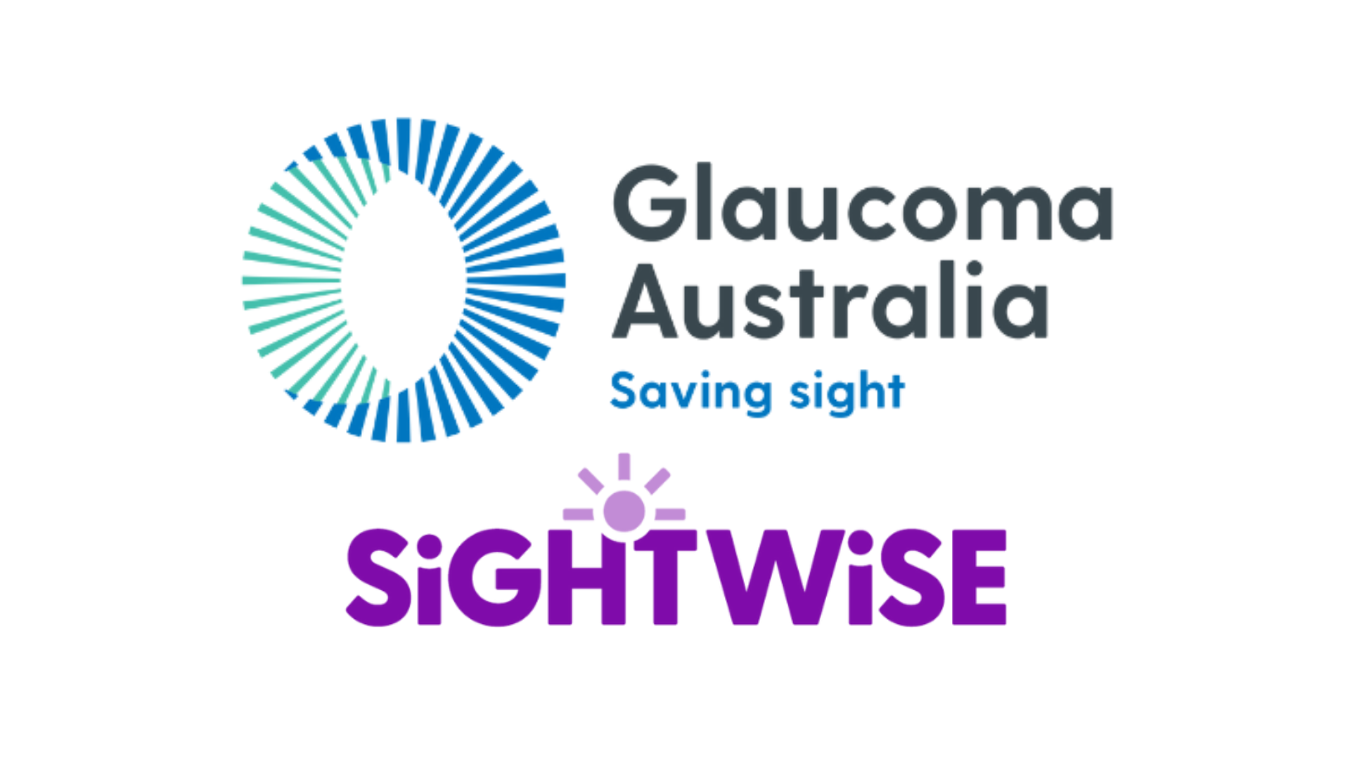 The Glaucoma Australia and Sight Wise logos.