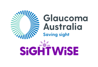 The Glaucoma Australia and Sight Wise logos.