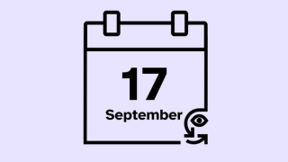 A calendar icon that reads 17 September