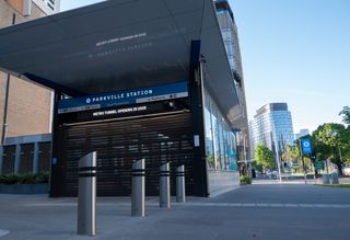 A photo of the new Parkville Station in Melbourne.