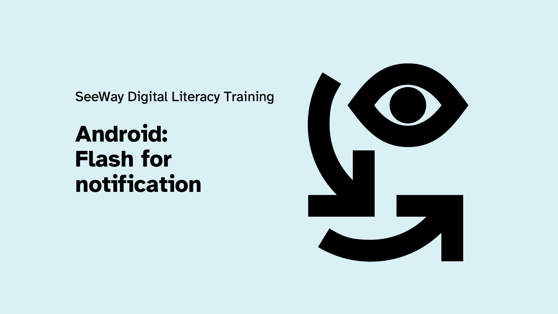 Android: Flash for notification