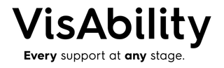 VisAbility logo. Text reads "VisAbility, every support at any stage".